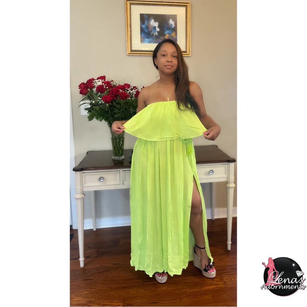 Sold out -Neon Green Maxi Dress